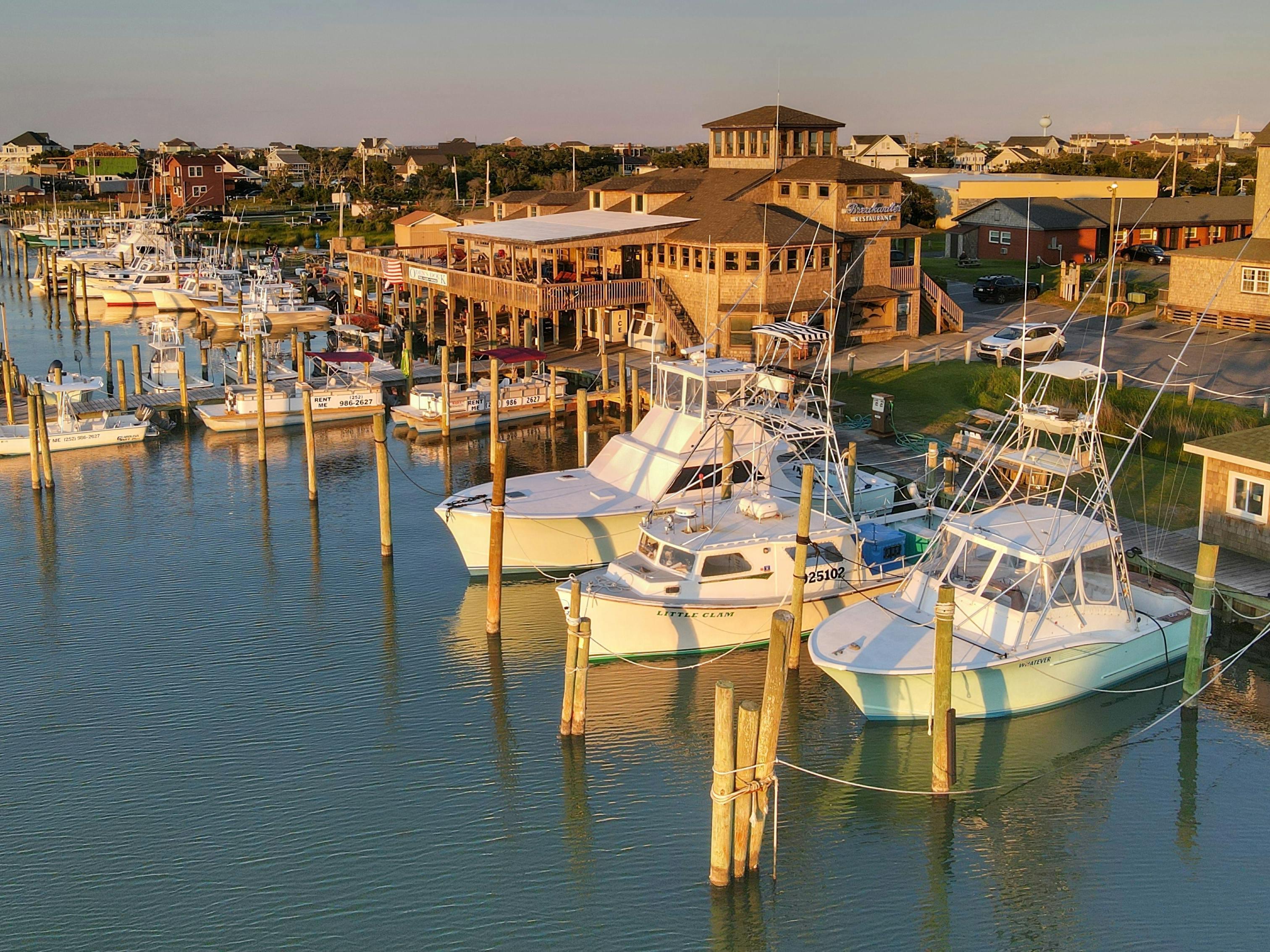 Oden's Dock and the Hatteras Village waterfront